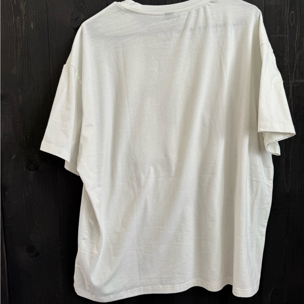 SHEIN White Tee with Cherry and Pink Bow Design - Picture 2 of 3
